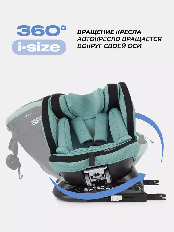 Автокресло Mowbaby Motion isofix (40-150 см) Green