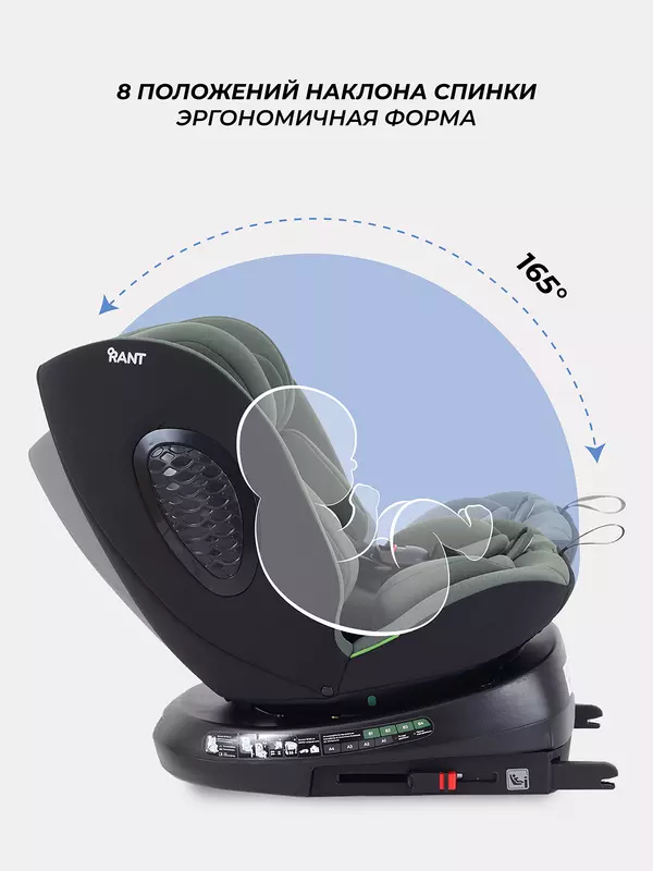 Автокресло Rant Helix isofix (40-150 см) Green